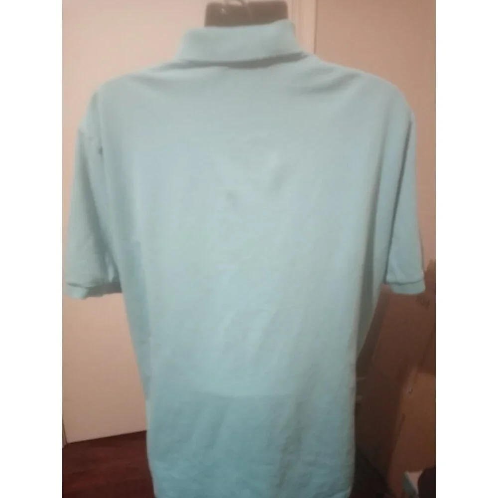 Polo Ralph Lauren Short Sleeve Collared Polo Shirt Light Blue Men's Size XLT
